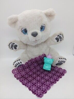 FurReal Friends Snifflin Sawyer Sneezy Polar Bear Toy - Bottle & Blanket Set